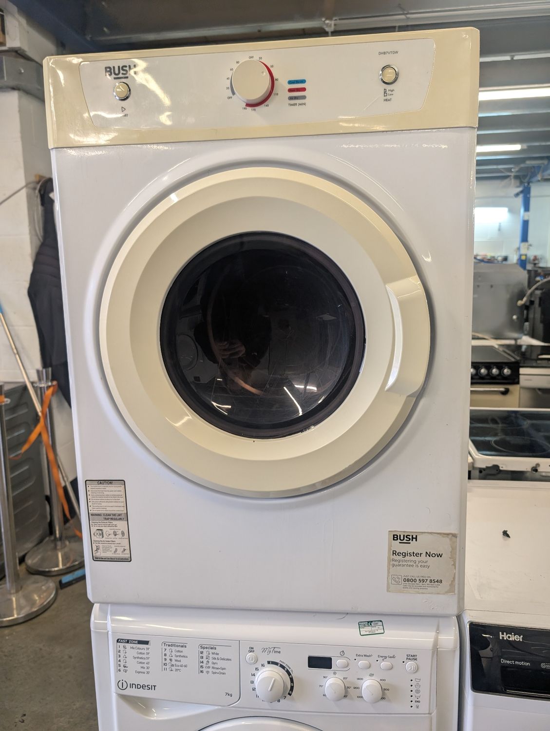 Bush DHB7VTDW 7kg Vented Tumble Dryer White