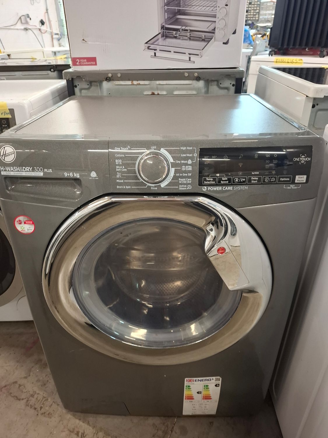 Hoover H3DS696TAMCGE 9+6kg 1400Spin Washer Dryer Grey Refurbished