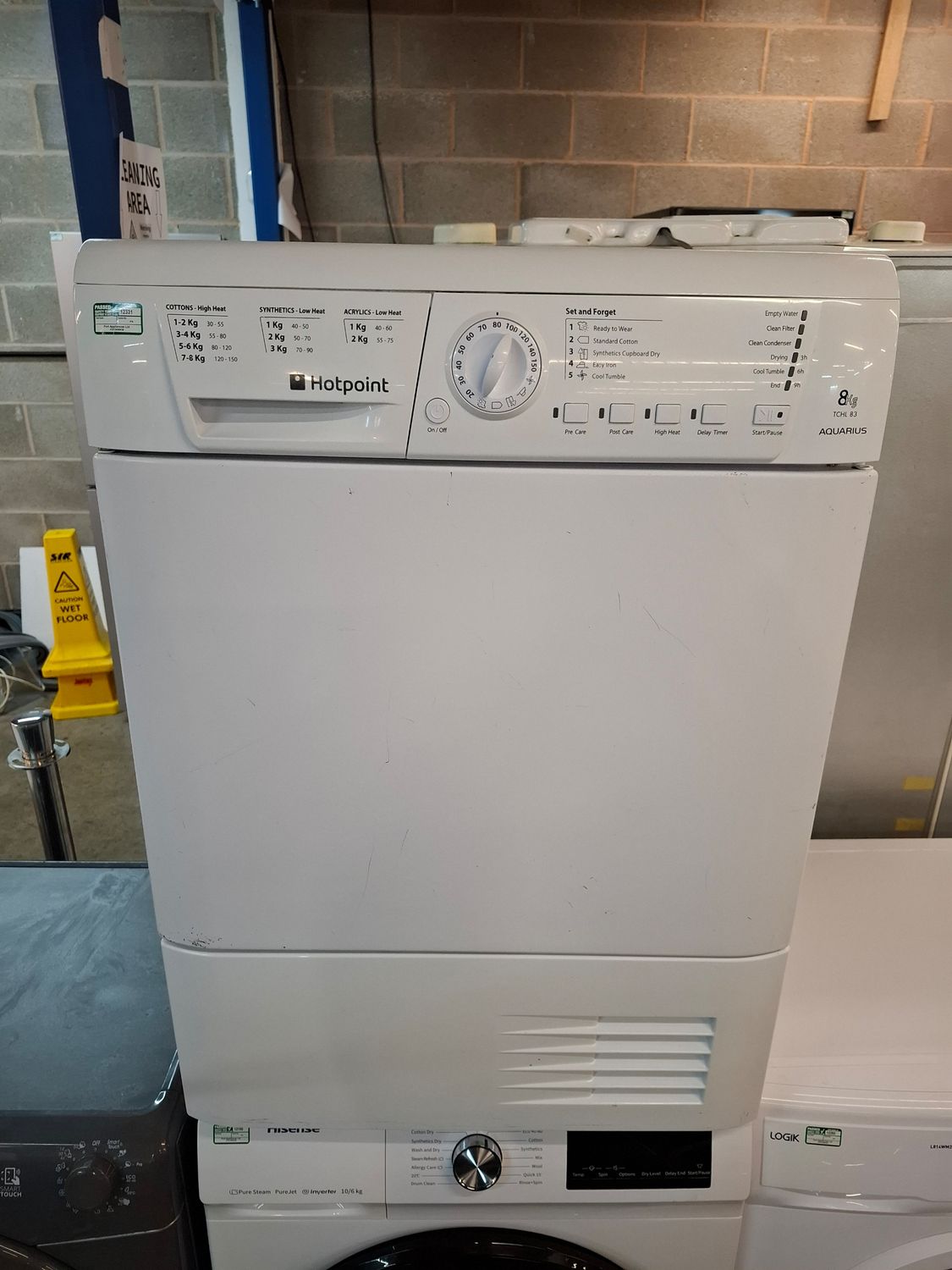 Hotpoint TCHL 83 8kg Condenser Dryer White