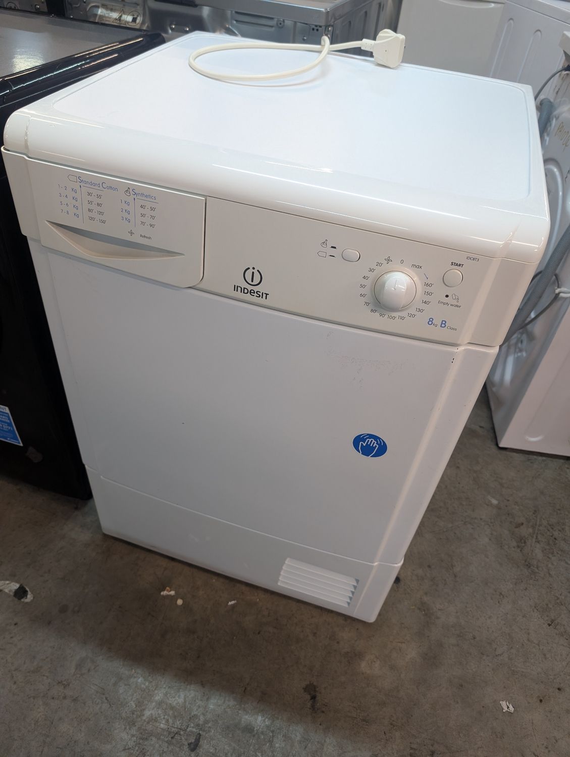 Indesit IDC8T3B 8kg Condenser Dryer White Refurbished