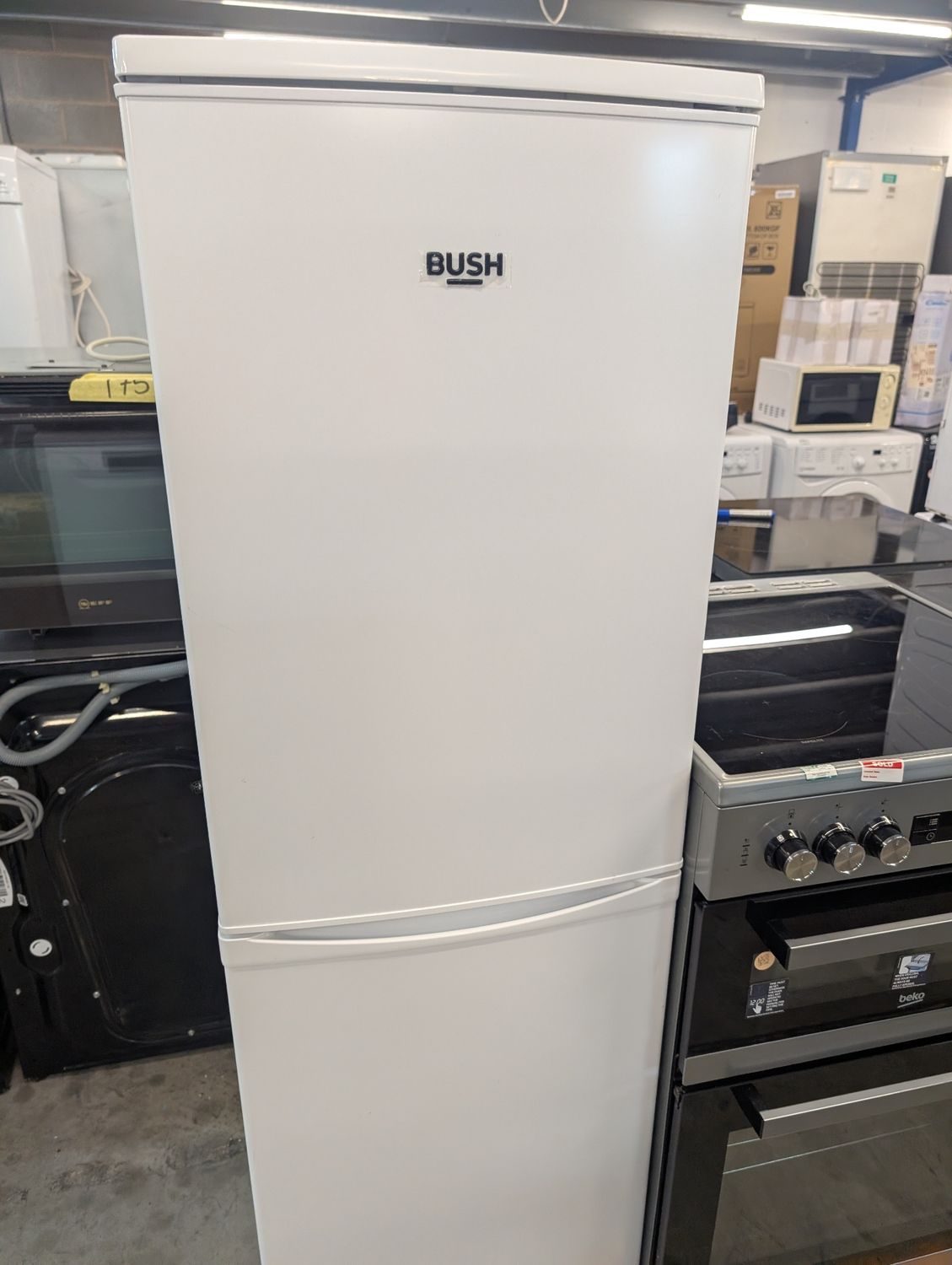 Bush M50152SW Fridge Freezer H152 W50 D54cm White Refurbished