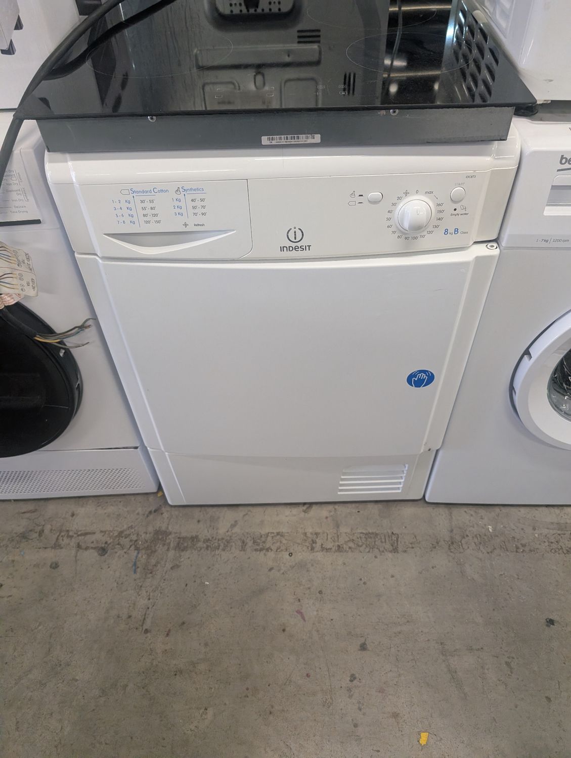 Indesit IDC8T3B 8kg Condenser Dryer White Refurbished