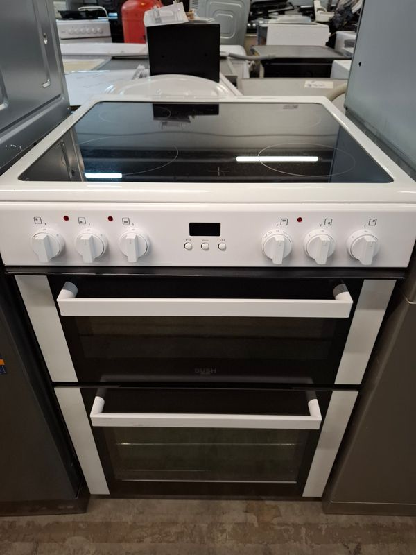 Logik CTFS60DBLECW 60cm Electric cooker Double Oven White 