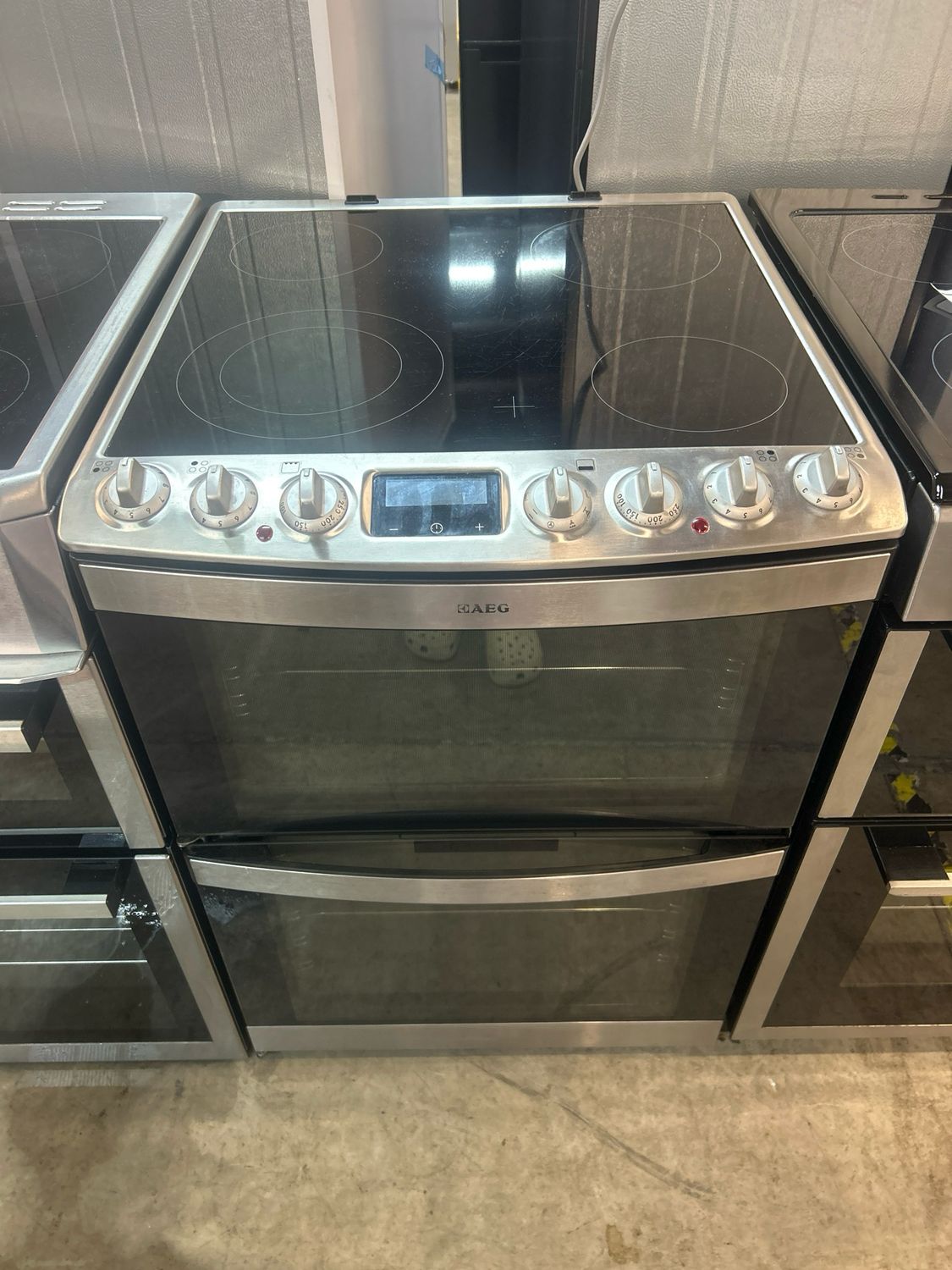 AEG 47102V-MN 60cm Electric cooker Double Oven Stainless Steel