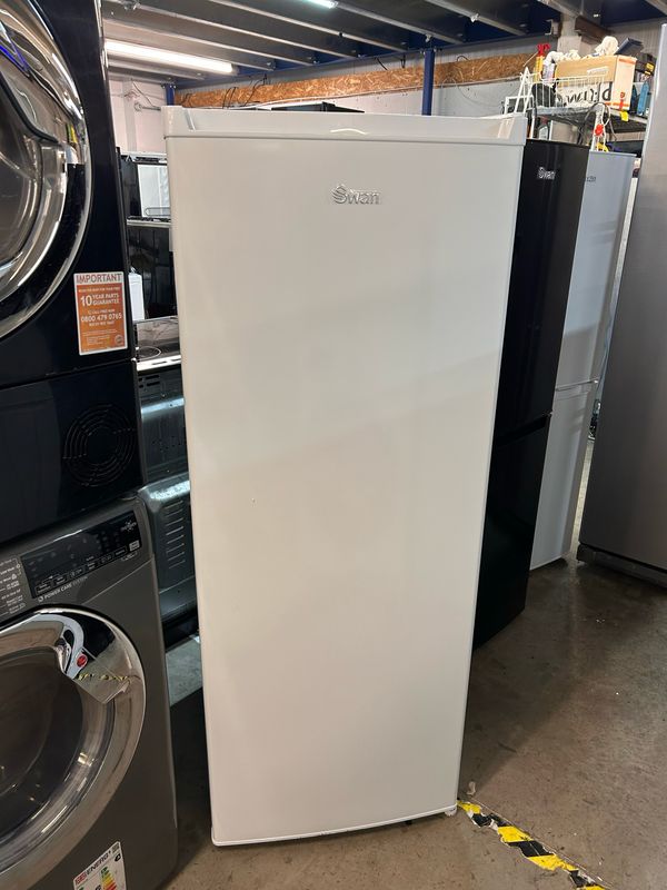 Swan SR15681w H143cm W55cm Tall Larder Fridge - Dint on right hand side