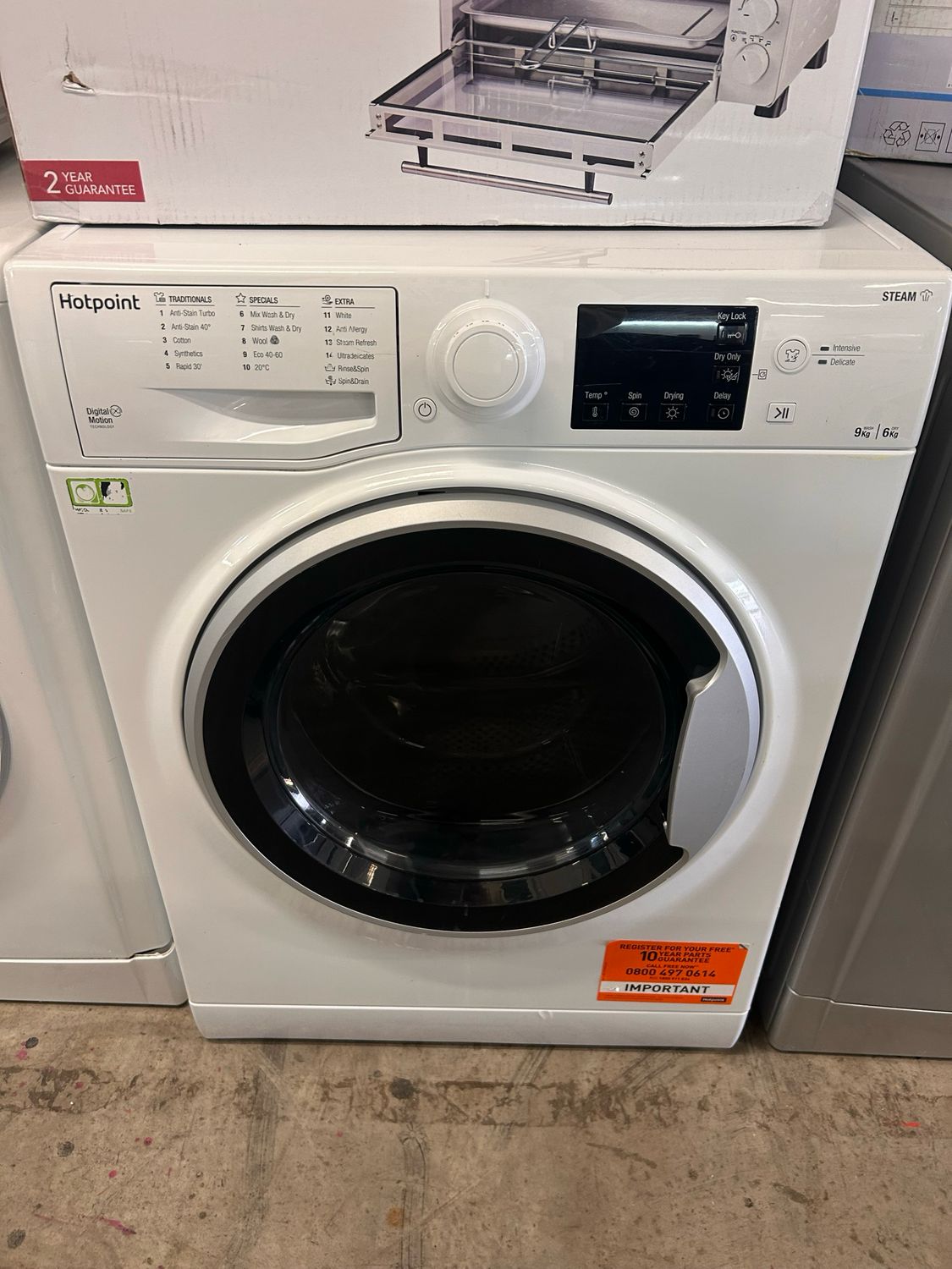 Hotpoint RDGR9662WS 9kg/6kg Washer Dryer White