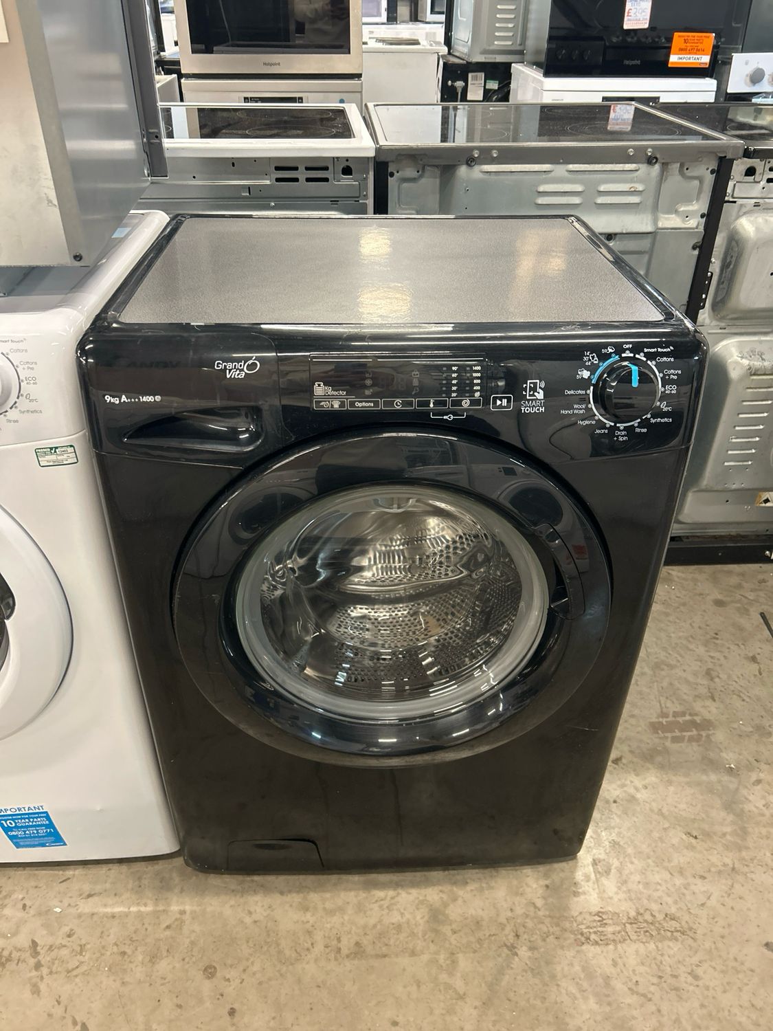 Candy 9kg 1400rpm Washing Machine Black