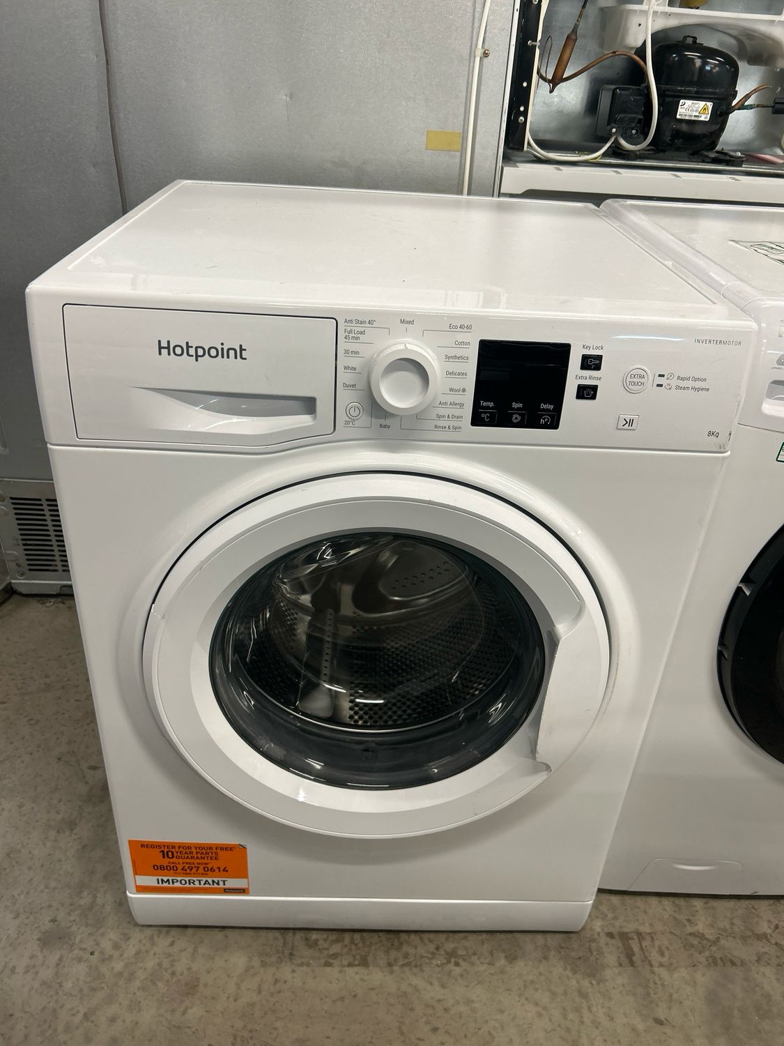 Hotpoint NSWM845CW 8kg 1400rpm Washing Machine White