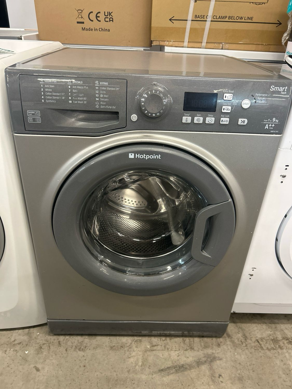 Hotpoint 9kg 1400rpm Washing Machine Grey