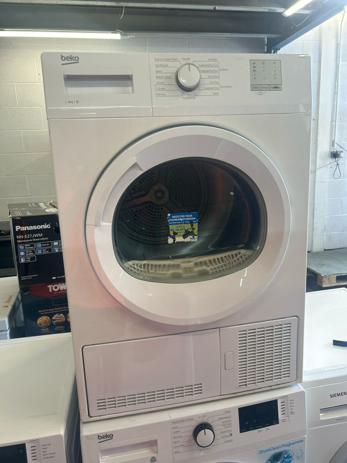 Beko DTGC8011W 8kg Condenser Dryer White