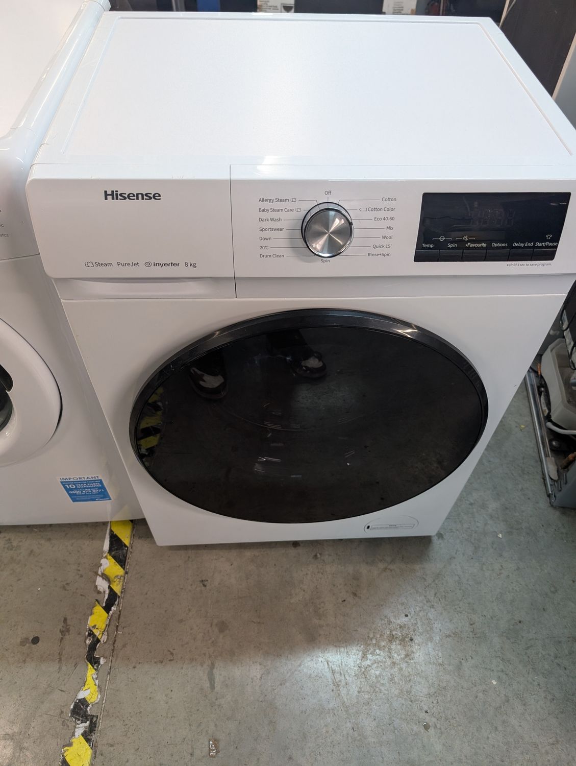 Hisense WFQA8014EVJM 8KG 1400rpm Washing Machine White