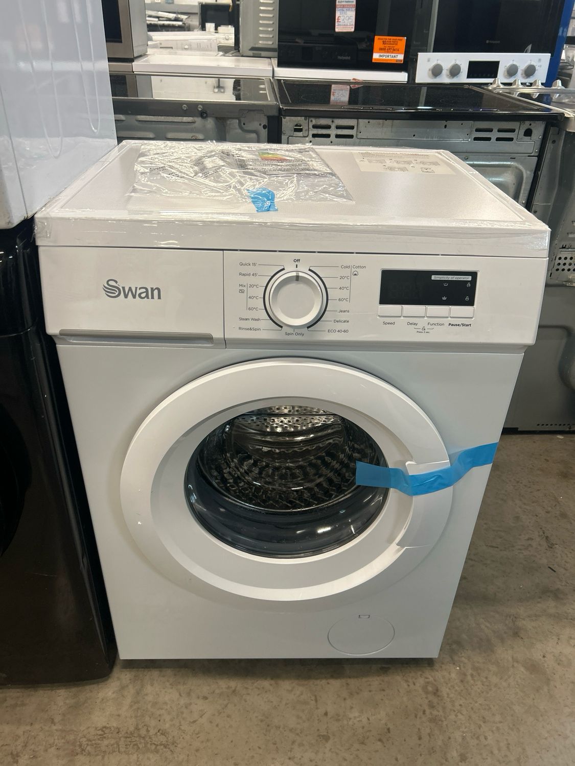 Swan SW75150W 8kg 1400rpm Washing Machine White Brand New - Out Of Box