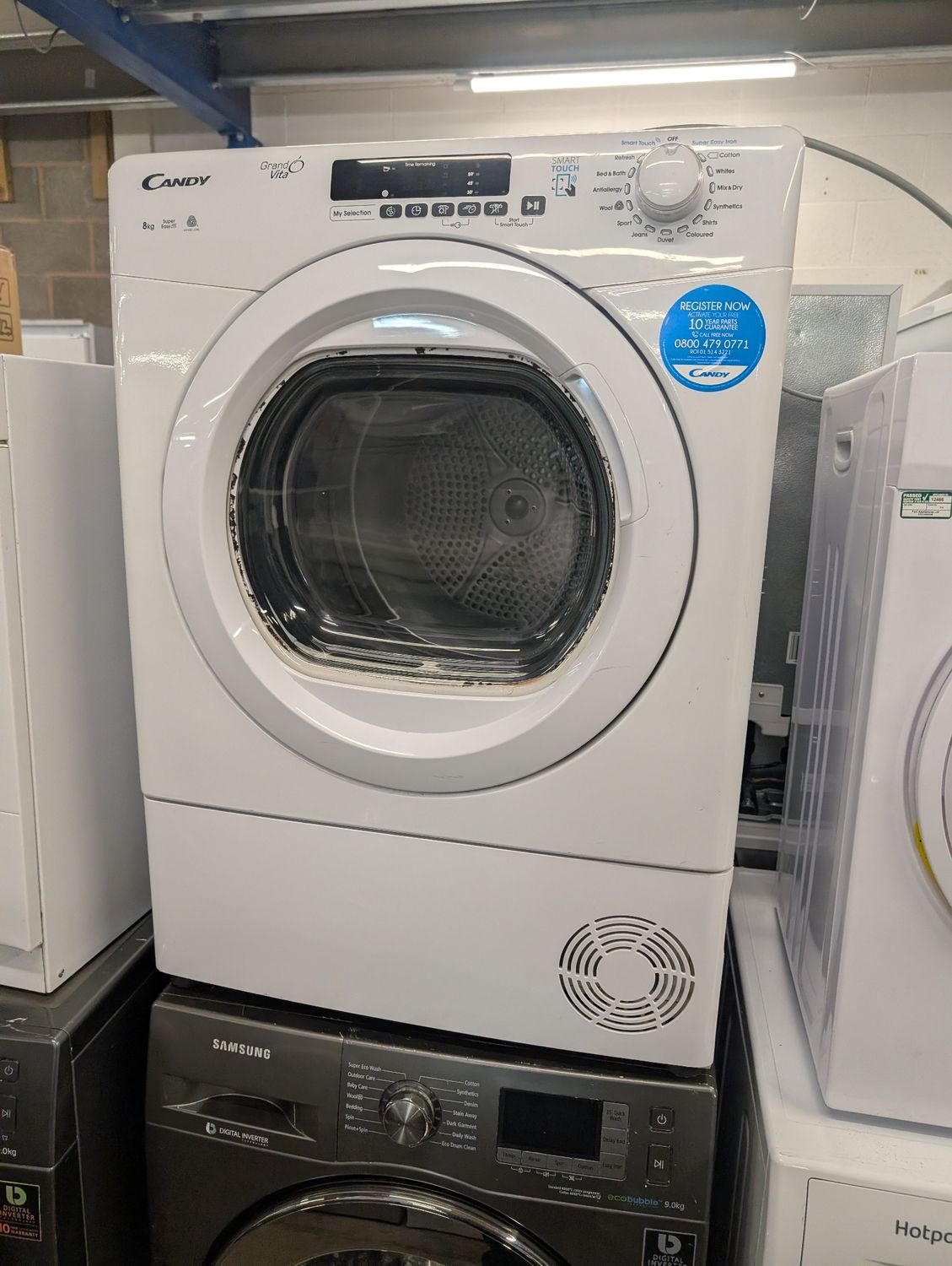 Candy GVSC9DG-80 9kg Condenser Dryer White