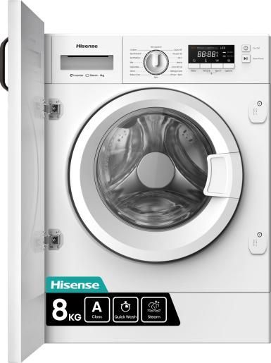 #Hisense WF3M841BWI Integrated Washing Machine 8kg 1400rpm Brand New