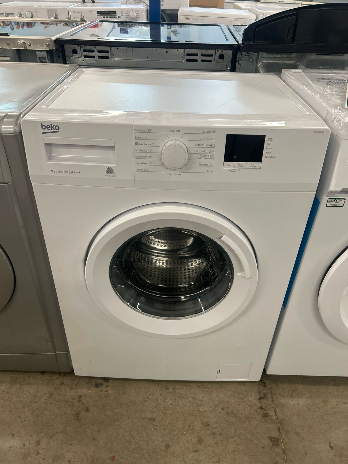 Beko WTB720E1W 7kg 1200rpm Washing Machine White