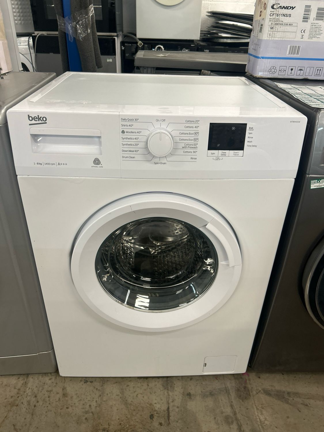 Beko WTB840E1W 8kg 1400rpm Washing Machine White