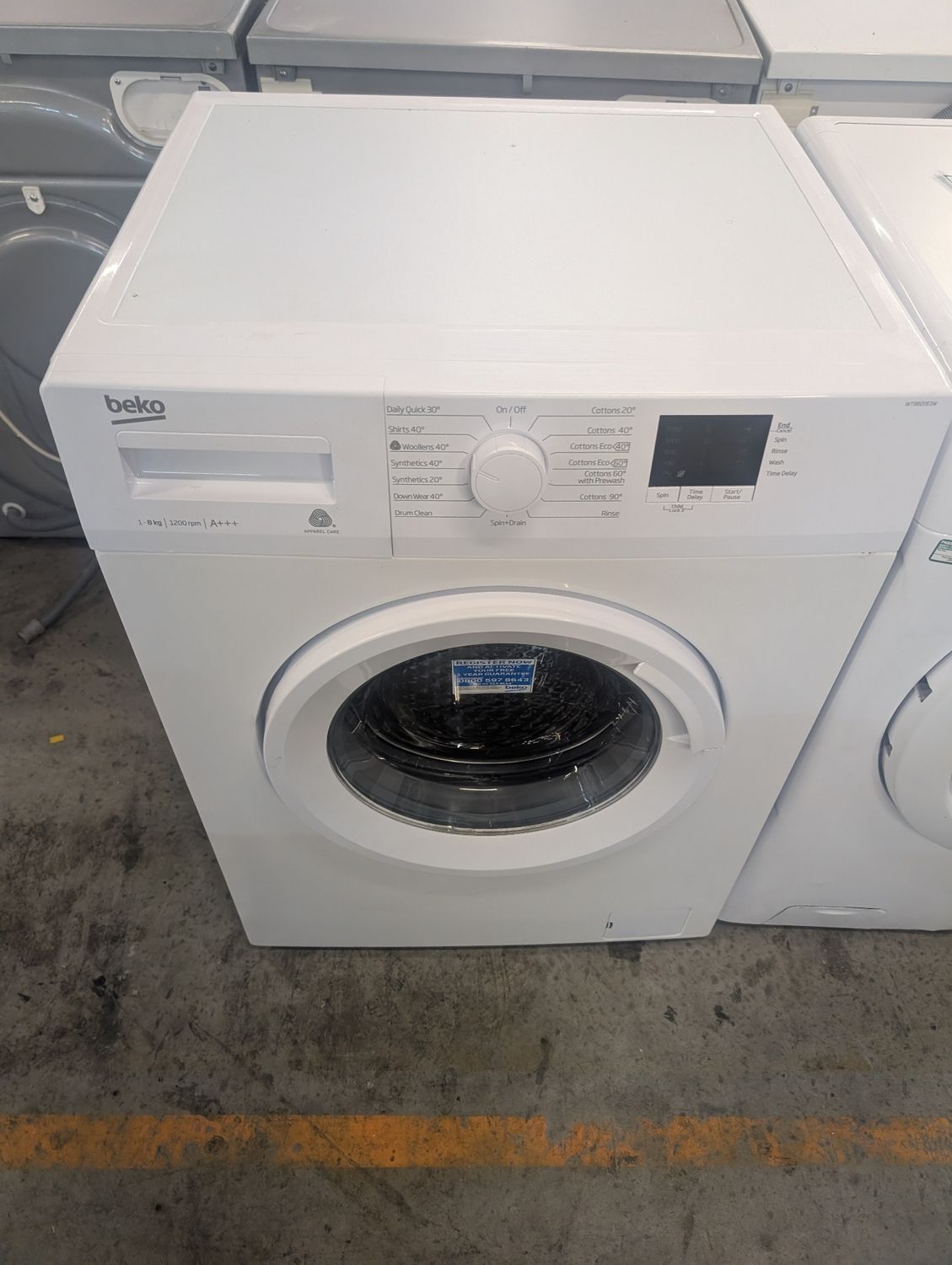 Beko WTB820E1W 8kg 1200 Spin Washing Machine White Refurbished