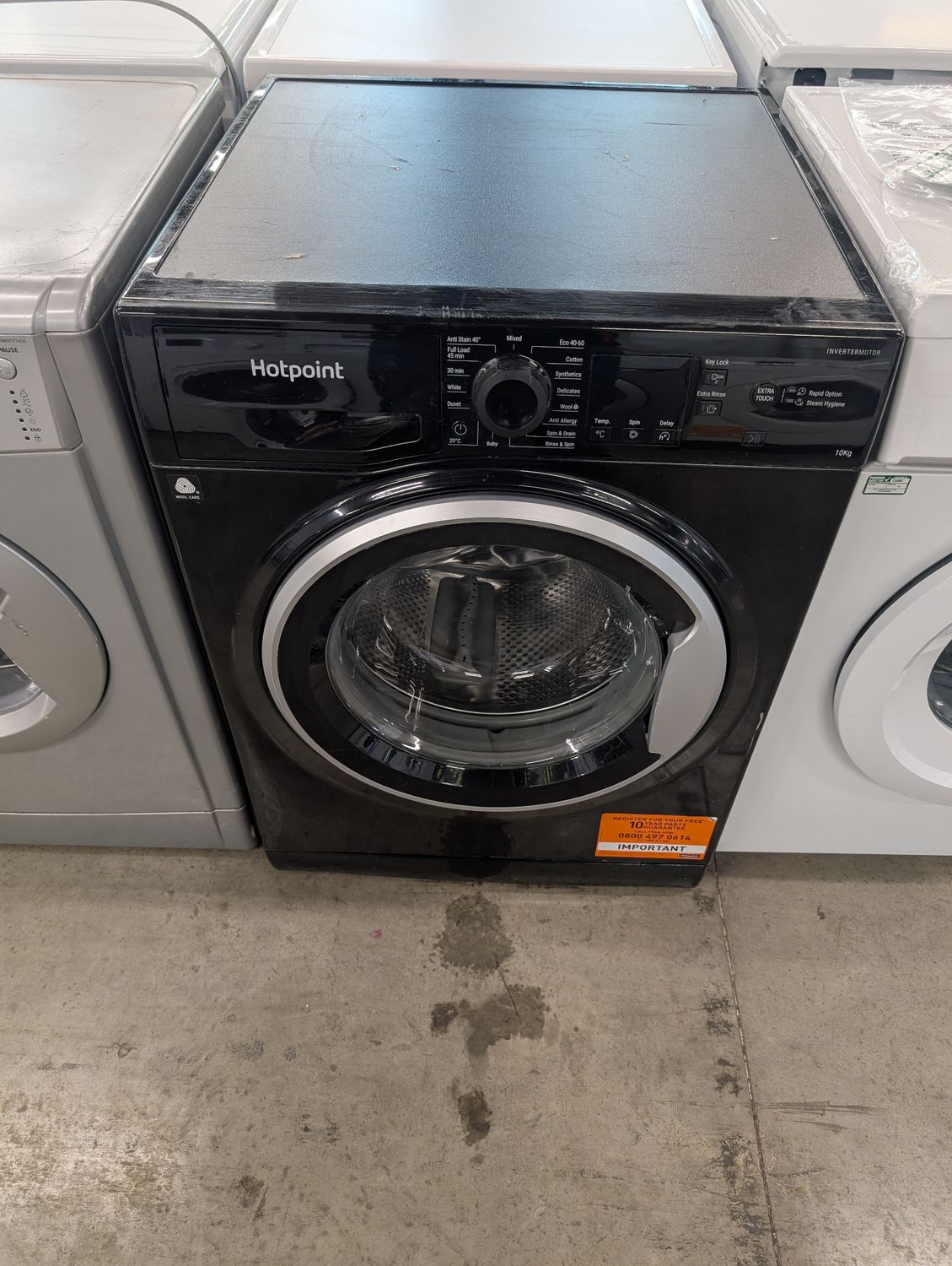 Hotpoint NSWM 1046 BS UK 10Kg 1400rpm Washing Machine Black