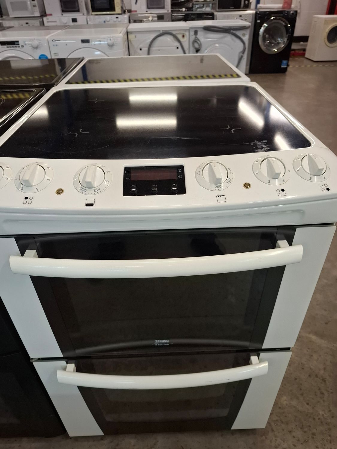 Zanussi ZKC6020W 60cm Electric cooker Double Oven White