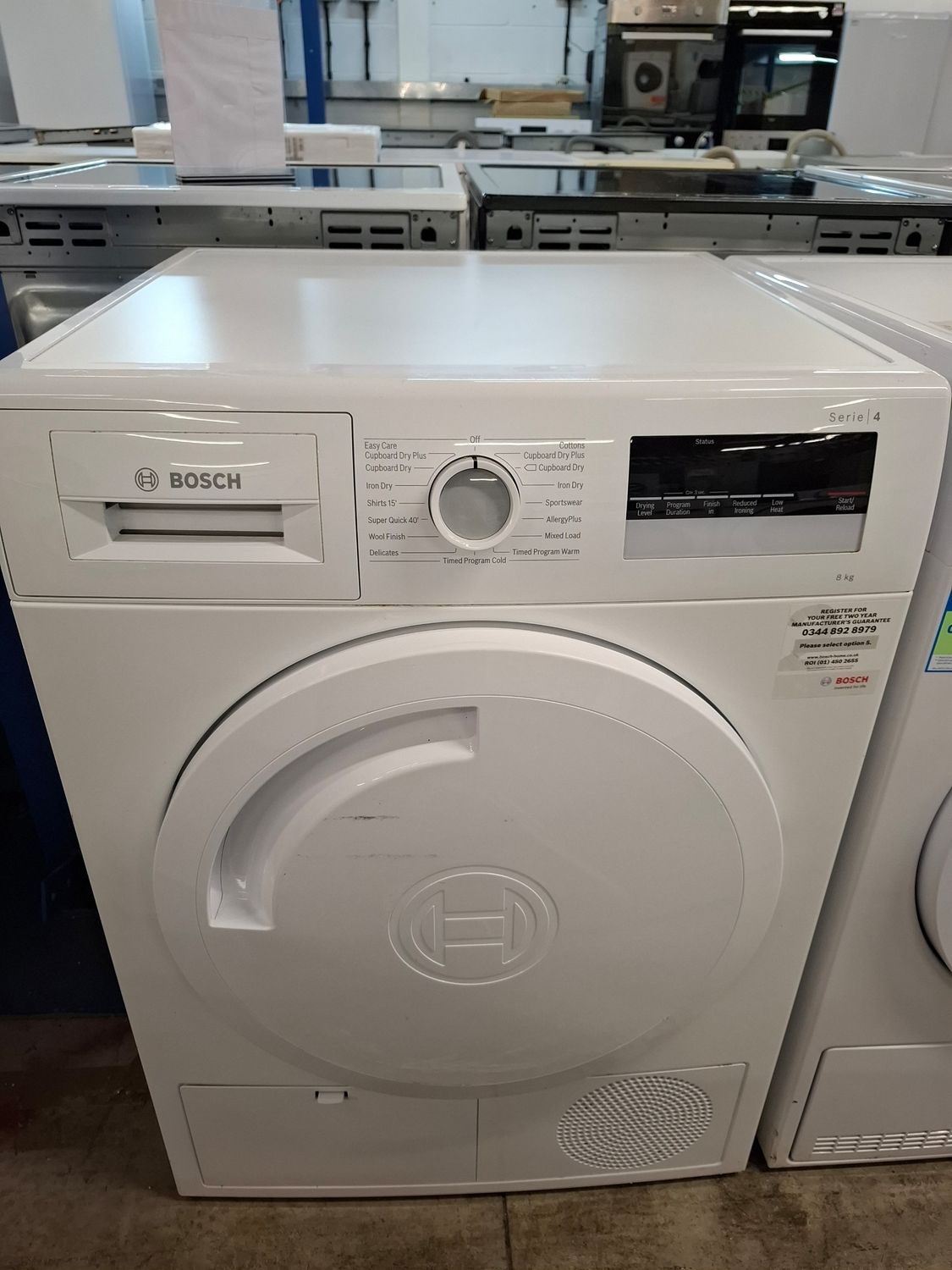 Bosch WTN83201 8kg Condenser Dryer White