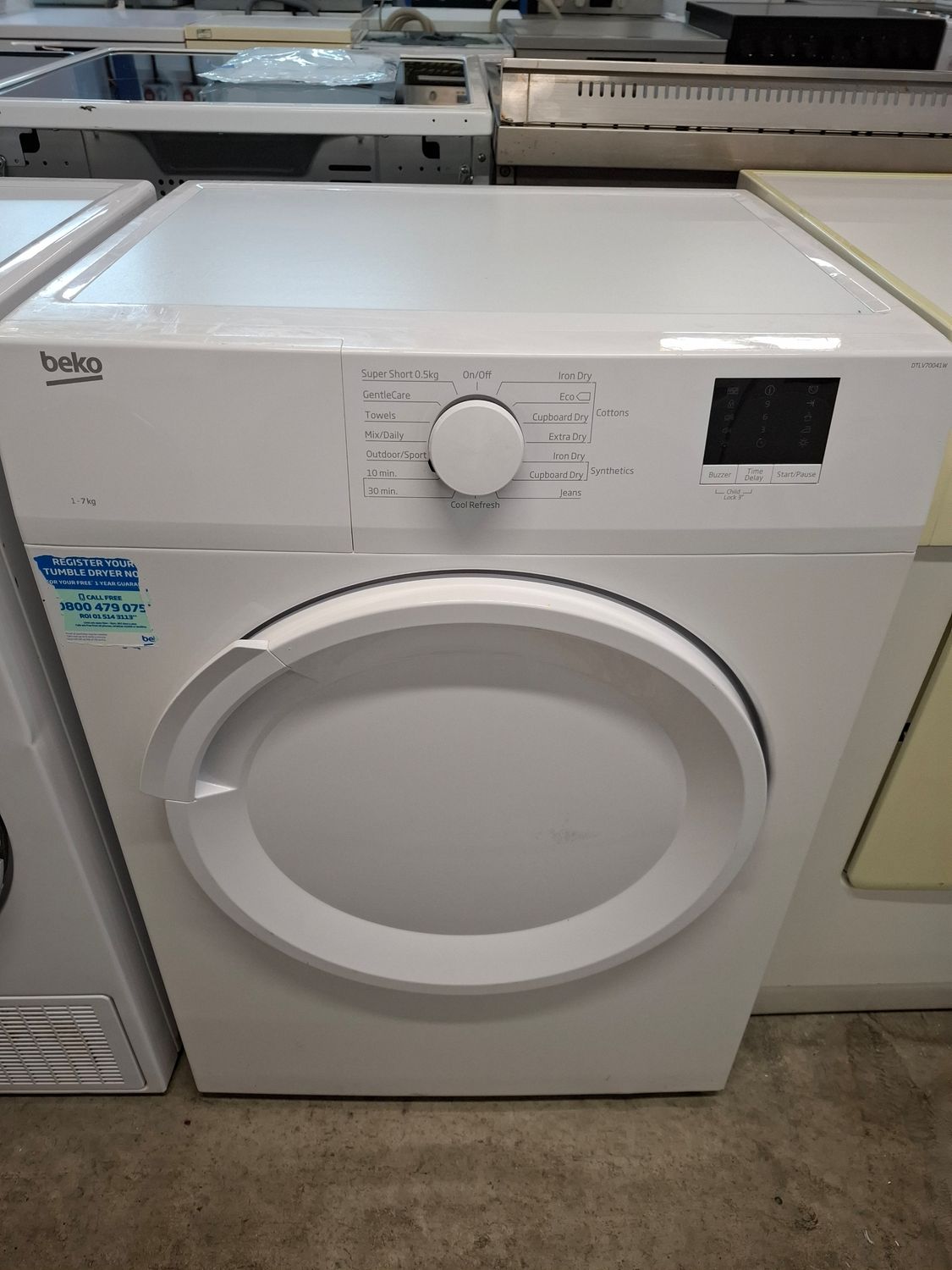 Beko DTLV70041W 7kg Vented Dryer White