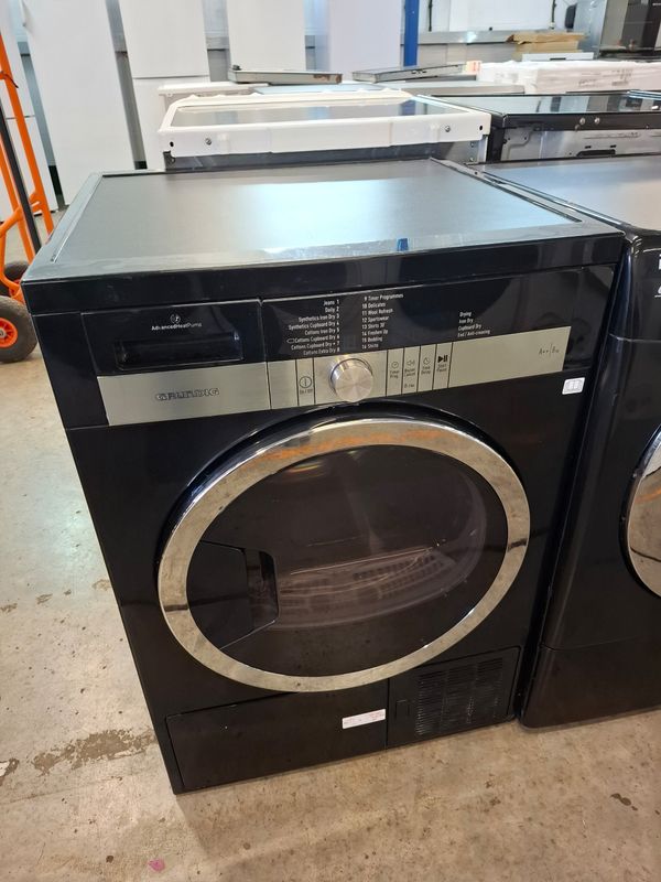 Grundig GTN28240 8kg Heat Pump Condenser Dryer Black