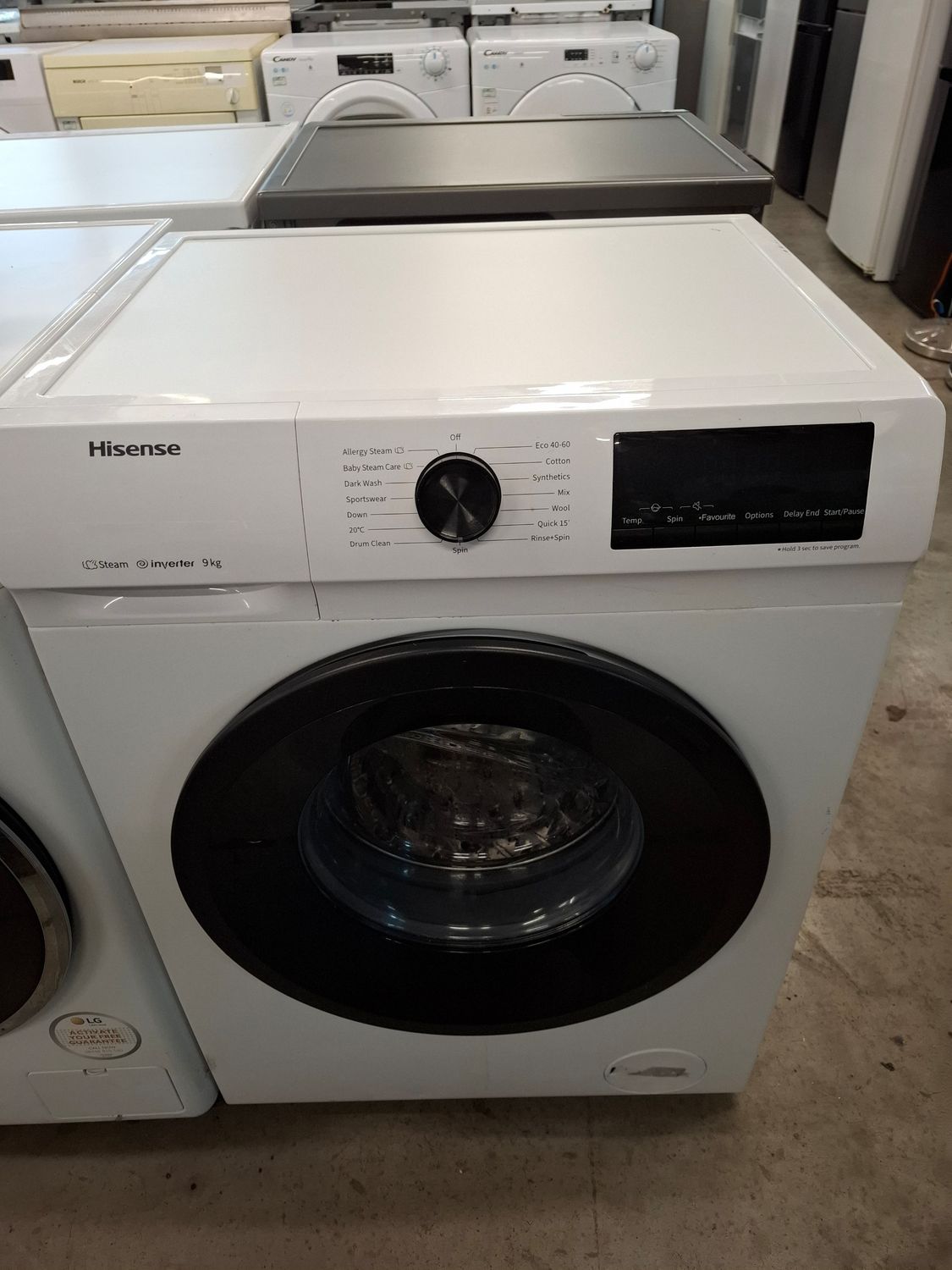 Hisense WFQP9014EVM 9KG 1400rpm Washing Machine White