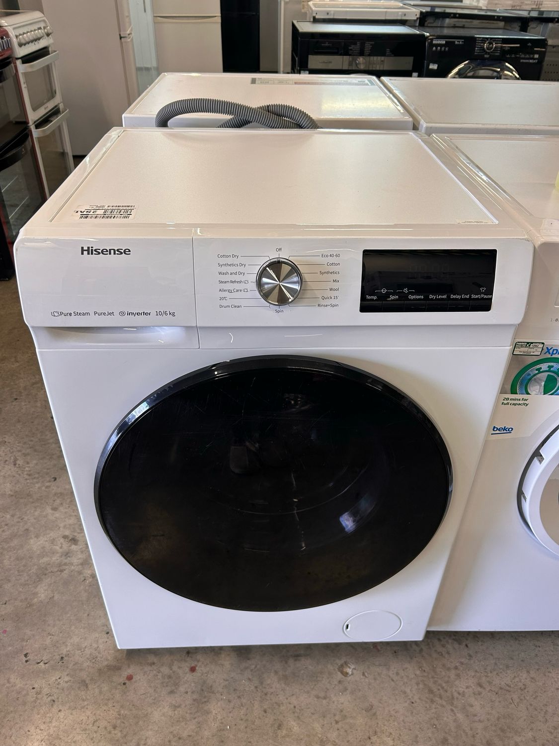 Hisense WDQA1014EVJM Washer/Dryer 10kg/6Kg 1400rpm White