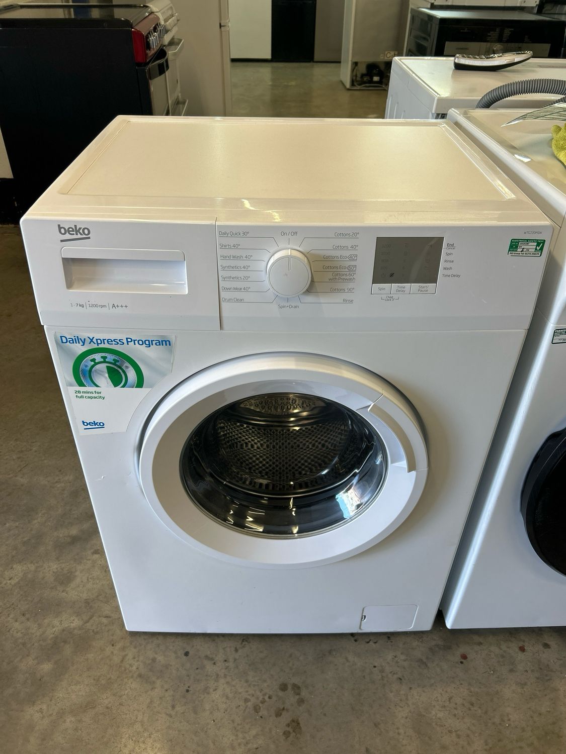 Beko WTG720M1W 7kg 1200rpm Washing Machine White
