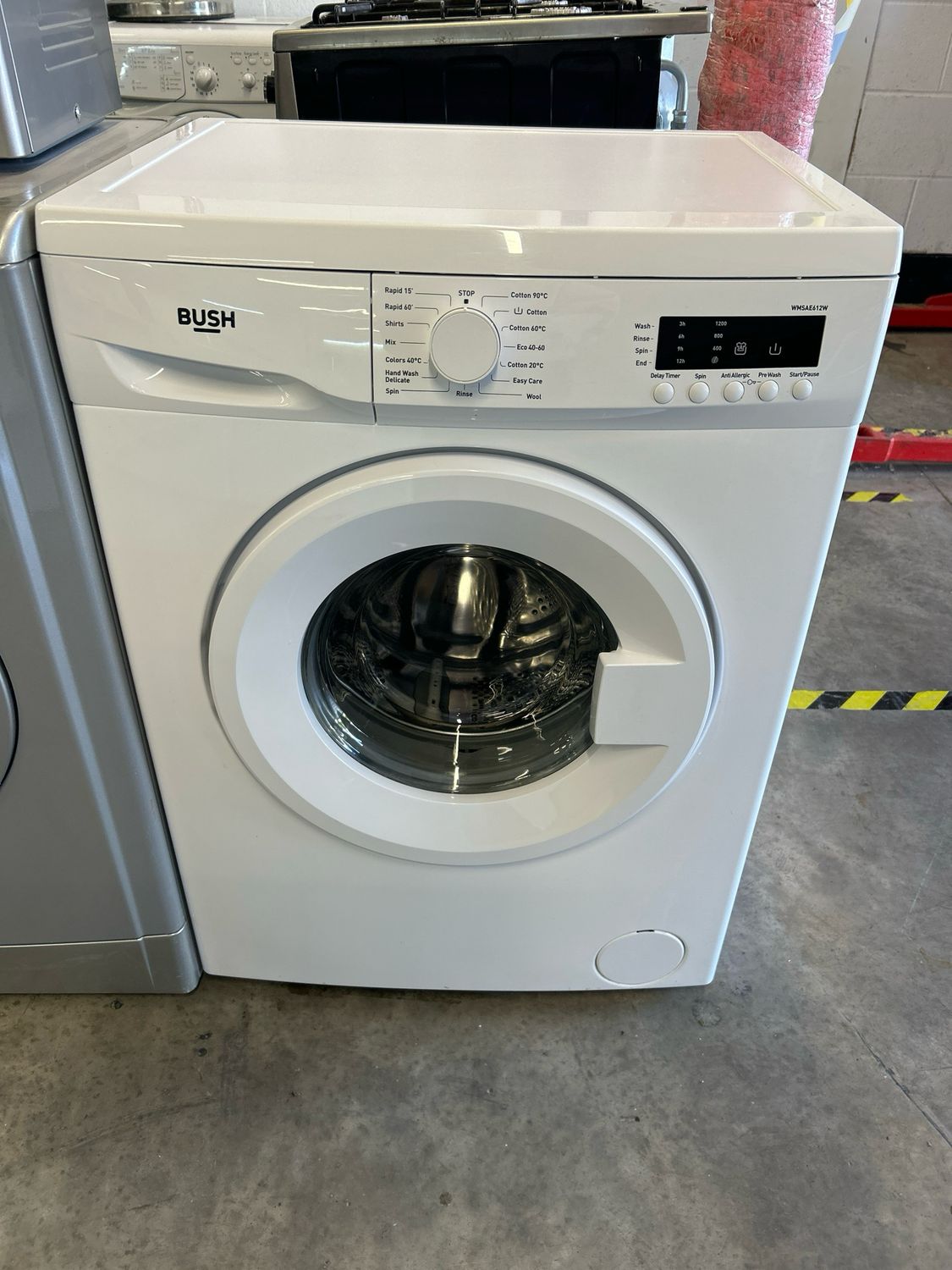 Bush WMSAE612W 7KG 1200rpm Washing Machine White