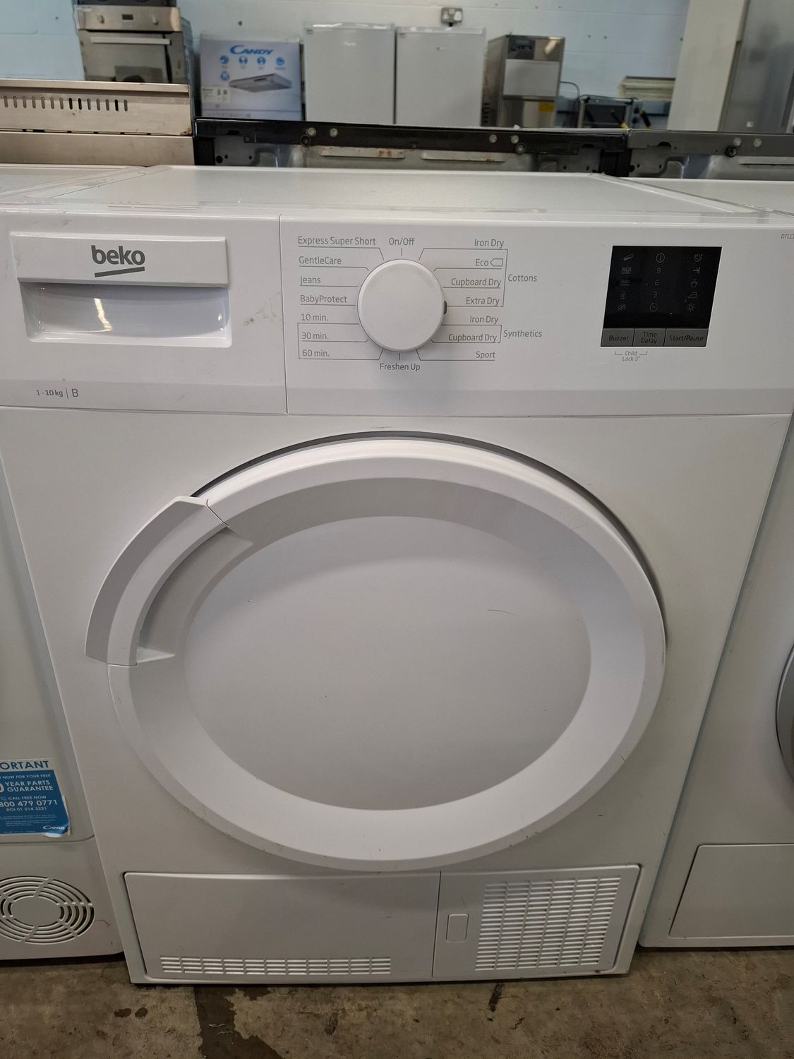 Beko DTLCE100051W 10Kg Condenser Dryer White