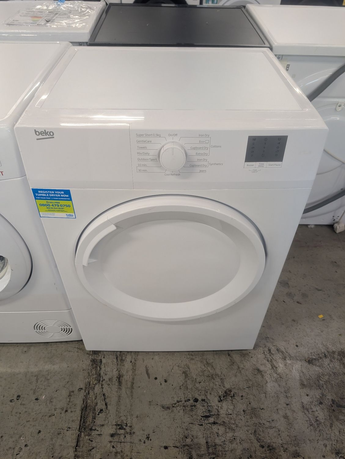 Beko DTGV8000W 8kg Vented Dryer White