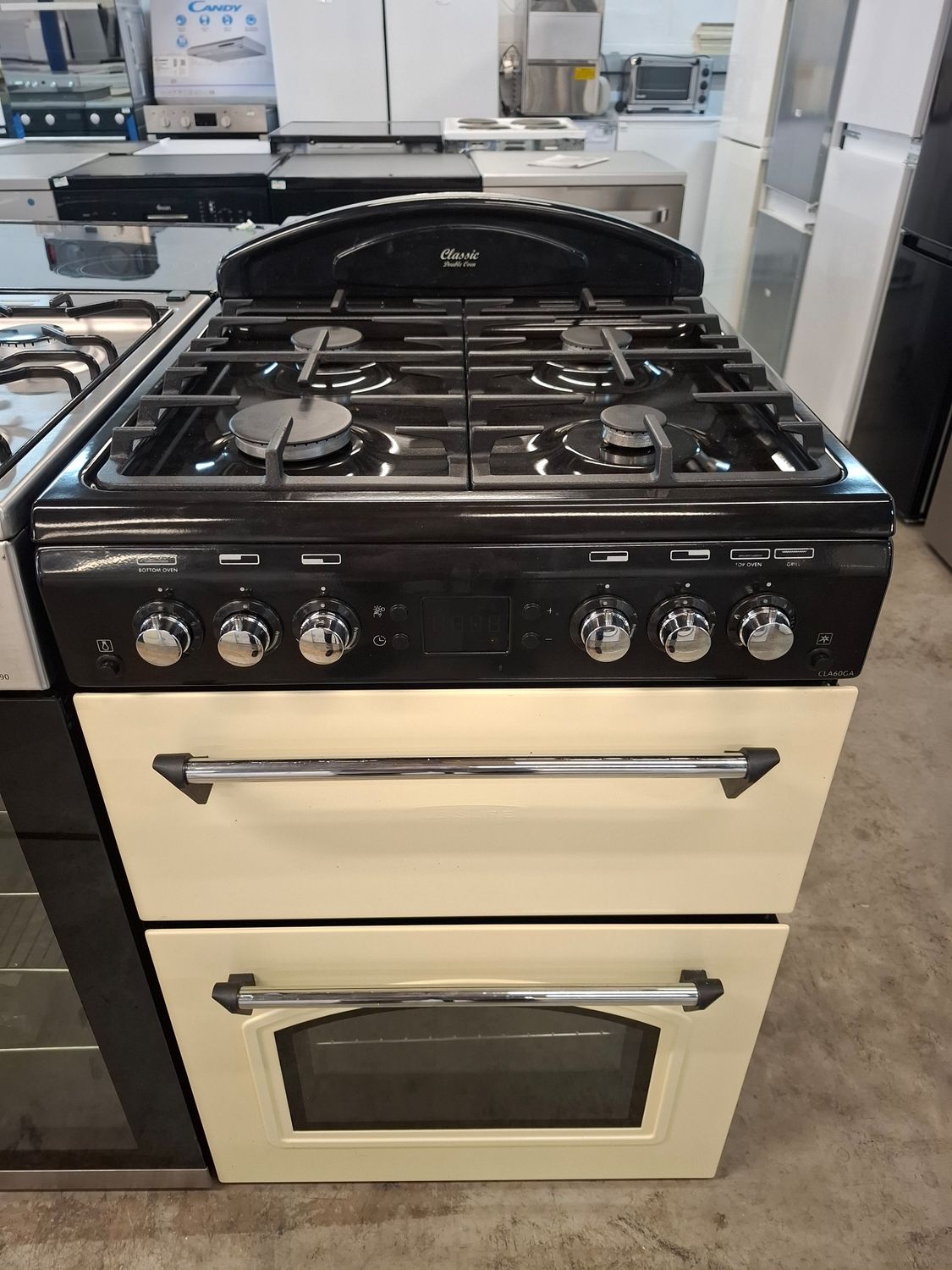 Leisure CLA60GA 60cm Gas Cooker Double Oven Cream