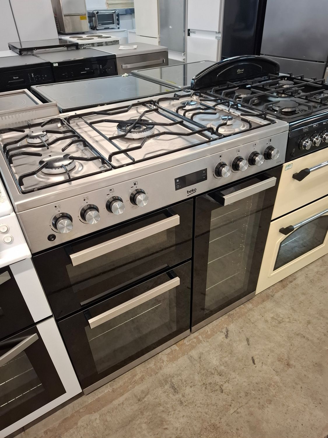 Beko KDVF90X 90cm Dual Fuel Range Cooker Stainless Steel 