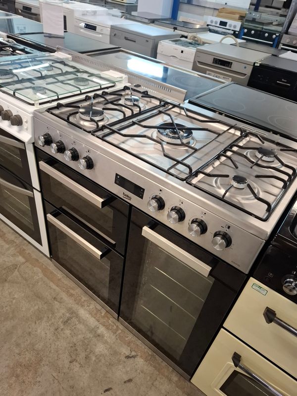 Beko KDVF90X 90cm Dual Fuel Range Cooker Stainless Steel 