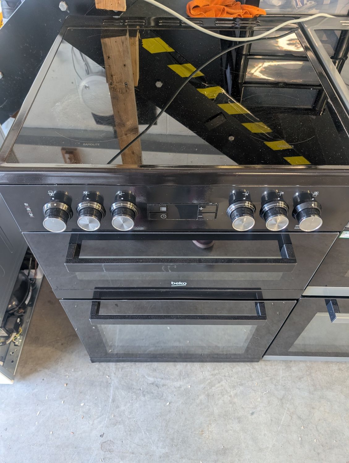 Beko KDC653K 60cm Electric Cooker Double Oven Ceramic Hob Black