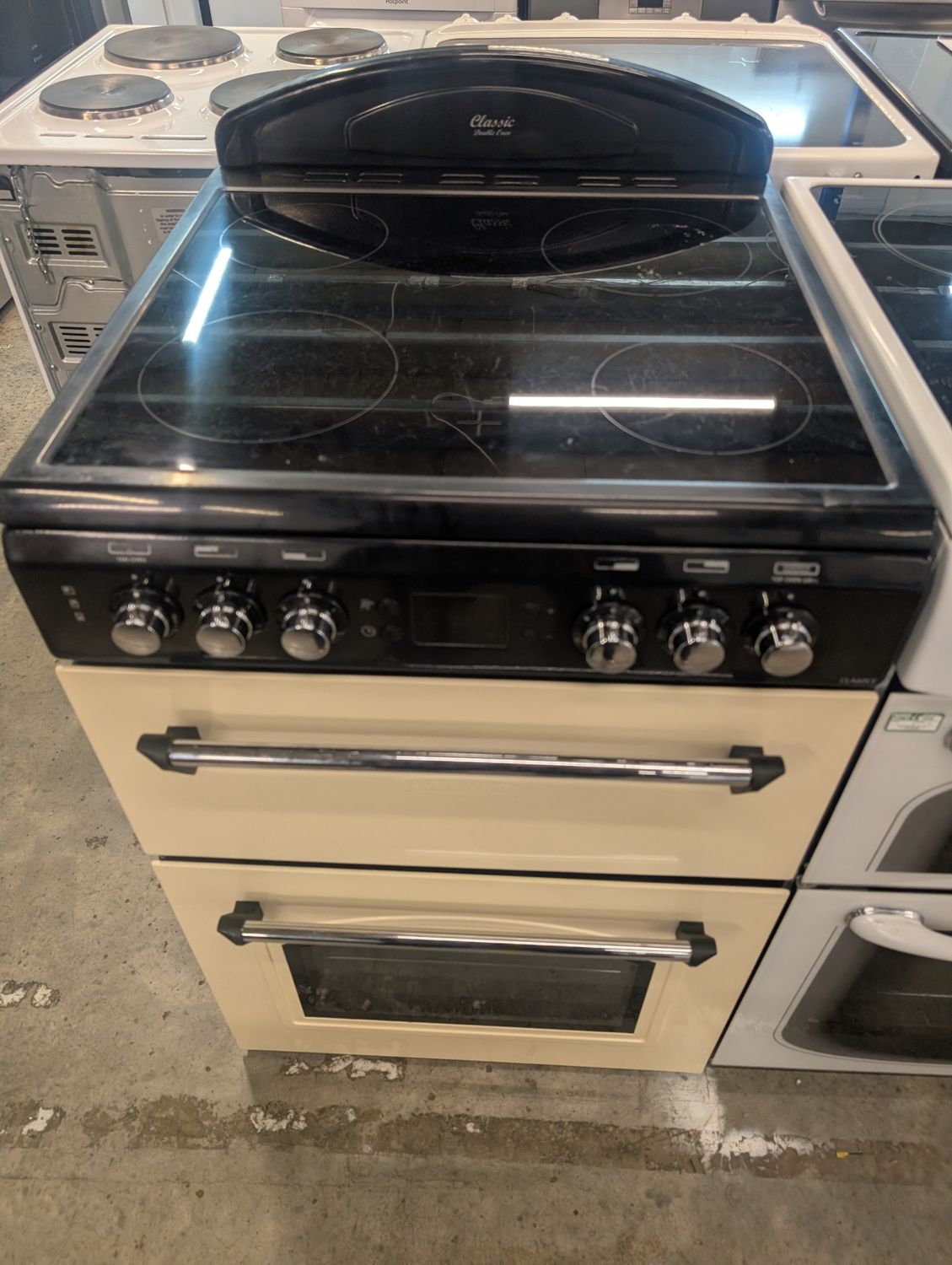 Rangemaster CLA60CEC Electric cooker - Double Oven - Cream and Black