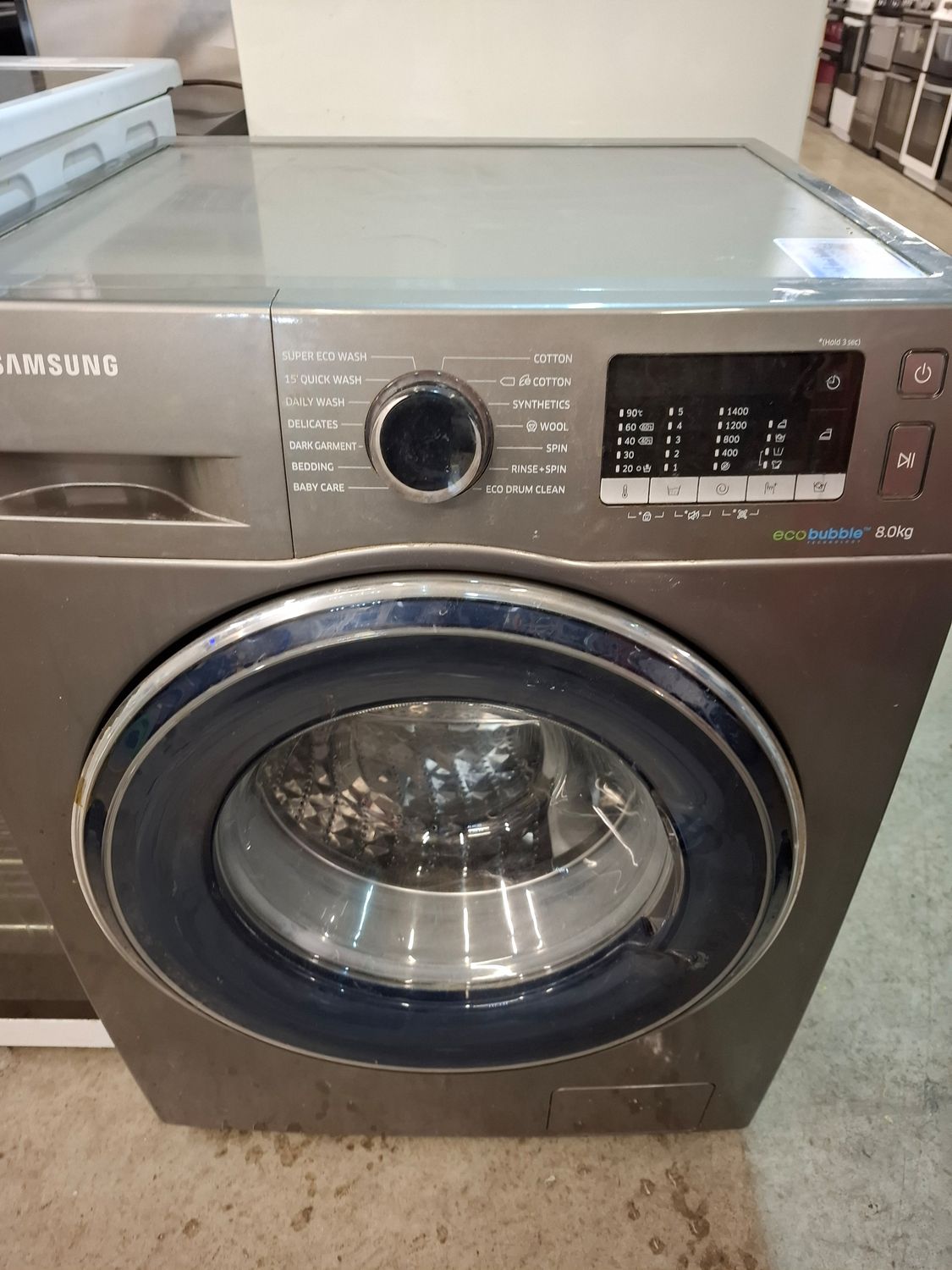 Samsung WW80J5555FC Ecobubble 8kg 1400rpm Washing Machine Grey