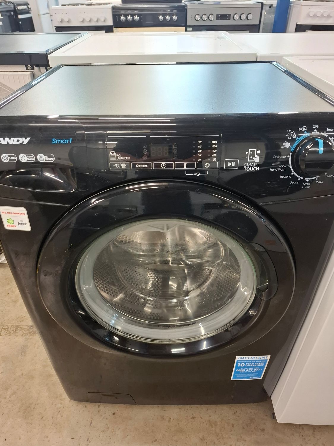 Candy CS149TW4-80 9kg 1400rpm Washing Machine Black