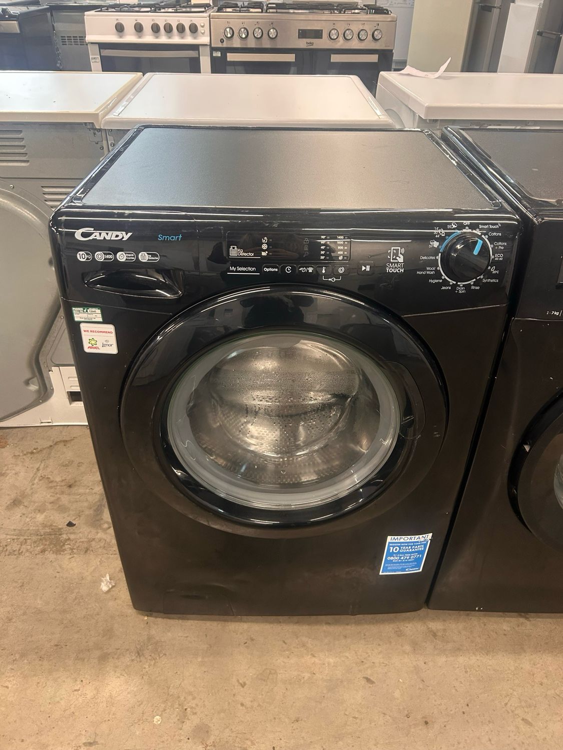 Candy CS 14102DWBB4/80 10KG 1400RPM Washing Machine Black