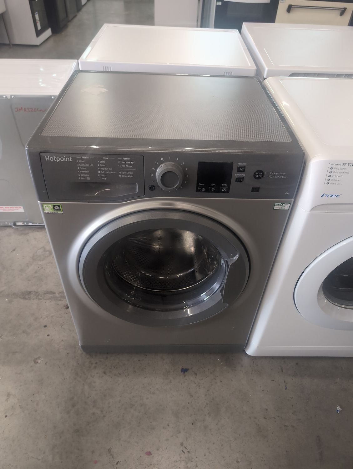 Hotpoint NSWM743CGG 7kg 1400rpm Washing Machine Grey