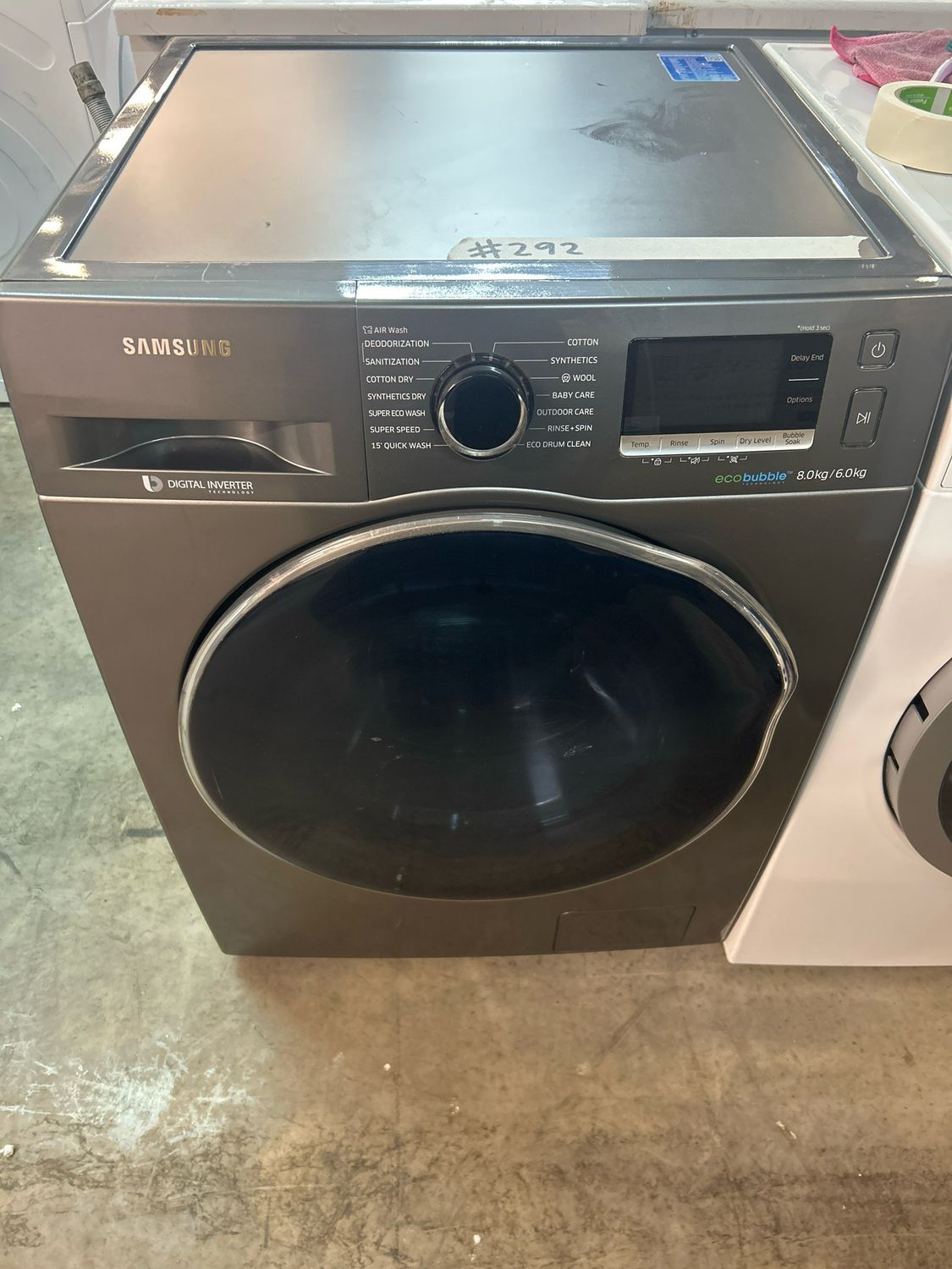 Samsung WD80K5B100X 8kg/5kg 1400rpm AdWash Washer/Dryer Grey