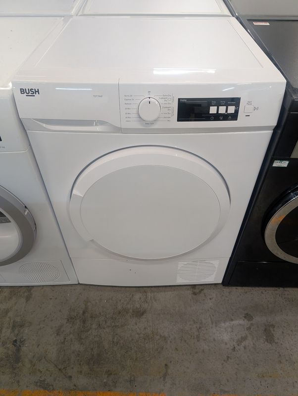 Bush TDT19HP 9kg Heat pump Condenser Dryer White