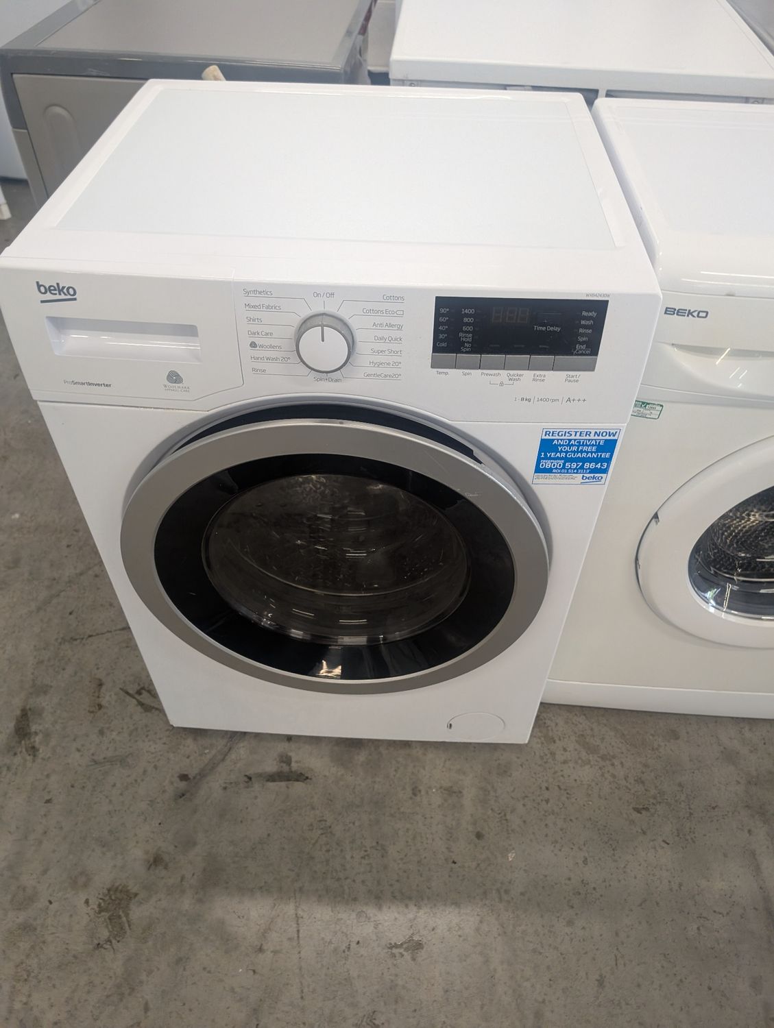 Beko WX842430W 8KG 1400rpm Washing Machine White