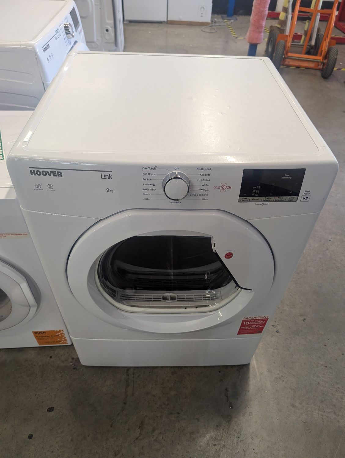 Hoover HL V9DG-80 9KG Vented Dryer White