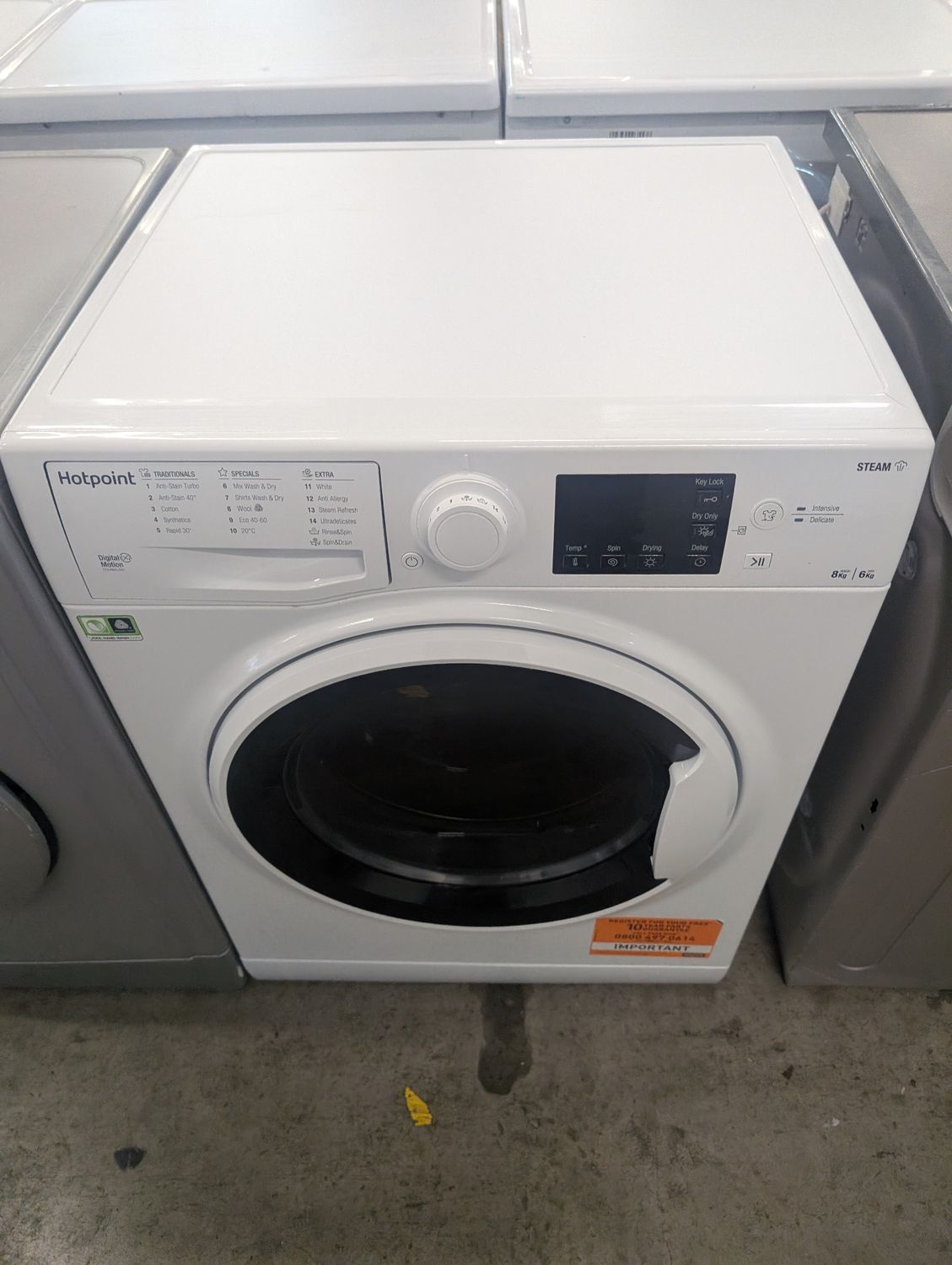 Hotpoint RDG8643WW 8kg/6kg Washer Dryer White