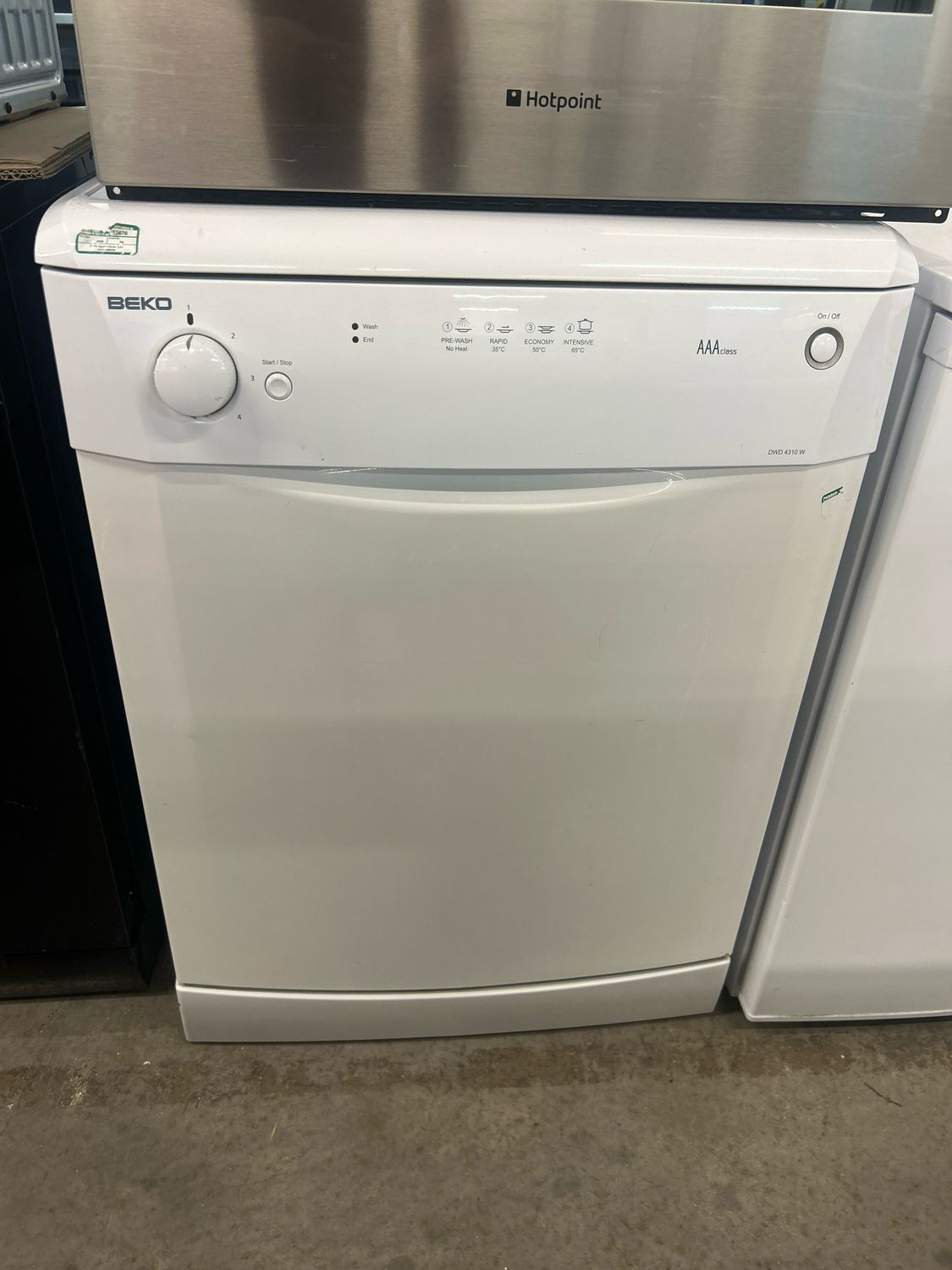 Beko DWD4310W 60cm Freestanding Full Size Dishwasher White