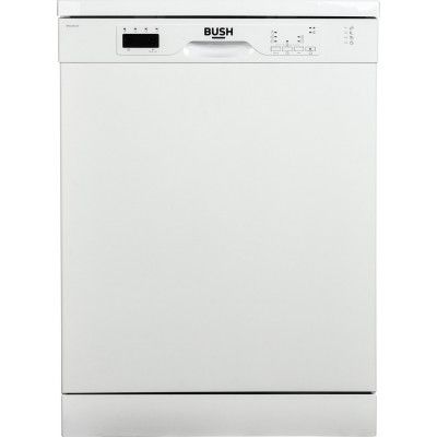 Bush BFSSAE12W 60cm Freestanding Full Size Dishwasher White