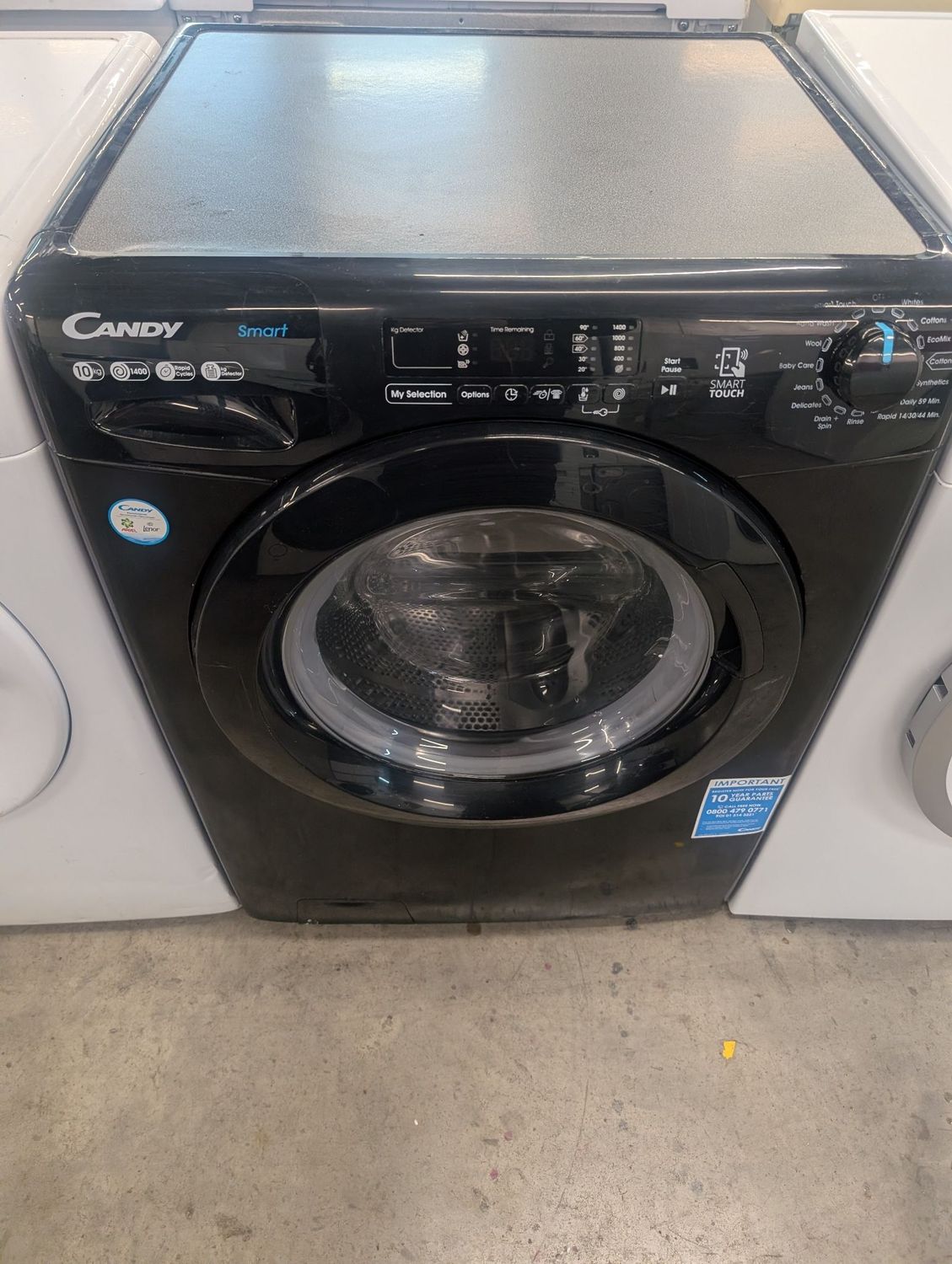 Candy CS1410TWBBE/1-80 10KG 1400RPM Washing Machine Black