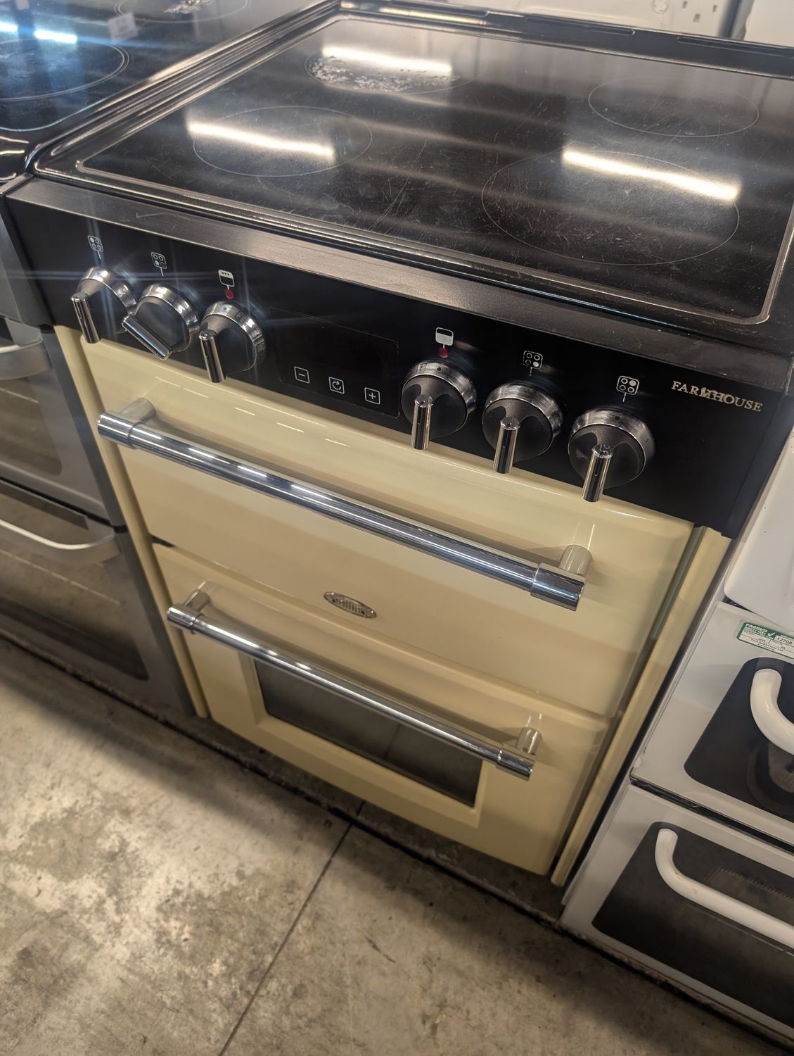 Belling FS60EDOCSPBEF 60cm Electric Cooker Double Oven Cream